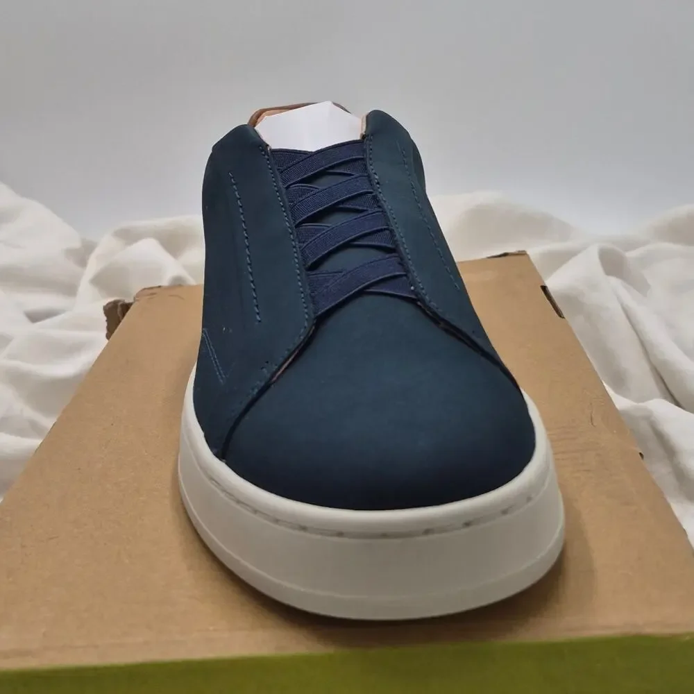NEW Florsheim Monopoli Elastic Lace-to-Toe Sneaker Navy Nubuck Mens size 9.5_3